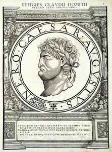 ネロは、古代の硬貨のローマの東西の真実の実像から、ルドルフヴィッセンバッハによって彫刻され、アンドレアスゲスナーによって印刷されました、チューリッヒ、1559年（ 作： Hans Rudolf Manuel Deutsch